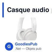 Casque audio personnalisable Philips Bluetooth antibruit 65 h avec logo - TAH5209 - Miniature 3