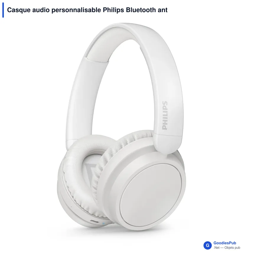 Casque audio personnalisable Philips Bluetooth antibruit 65 h avec logo - TAH5209 - Image 3