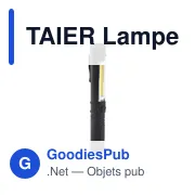 Lampe torche personnalisable TAIER avec logo et base magnétique - Miniature 1