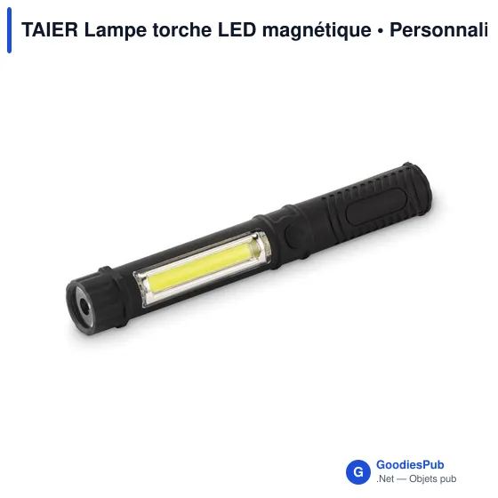 Lampe torche personnalisable TAIER avec logo et base magnétique - Image 2
