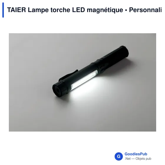 Lampe torche personnalisable TAIER avec logo et base magnétique - Image 3