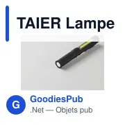 Lampe torche personnalisable TAIER avec logo et base magnétique - Miniature 5