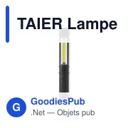 Lampe torche personnalisable TAIER avec logo et base magnétique - Miniature 6
