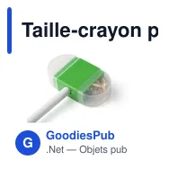 Taille-crayon personnalisable avec gomme - Paulineavec logo - Miniature 11