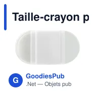 Taille-crayon personnalisable avec gomme - Paulineavec logo - Miniature 5