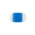 Variante bleu cobalt - Taille-crayon personnalisable avec gomme - Paulineavec logo