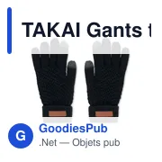 TAKAI Gants tactiles en RPET - Miniature 1