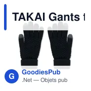 TAKAI Gants tactiles en RPET - Miniature 2