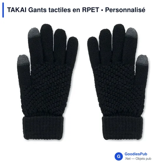 TAKAI Gants tactiles en RPET - Image 2