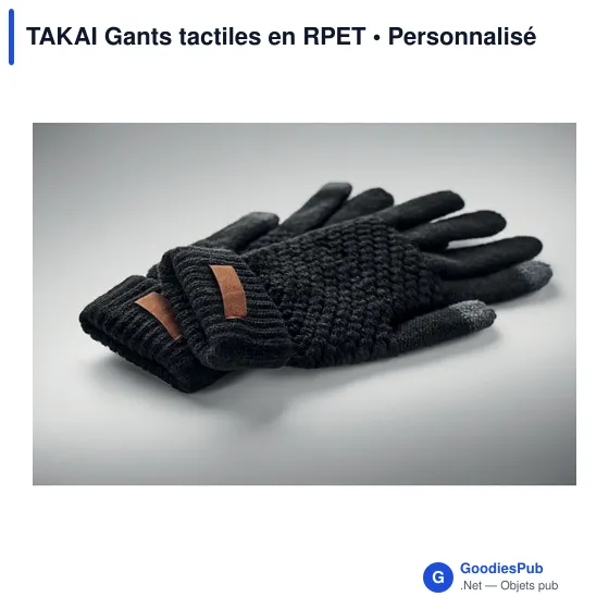 TAKAI Gants tactiles en RPET - Image 3
