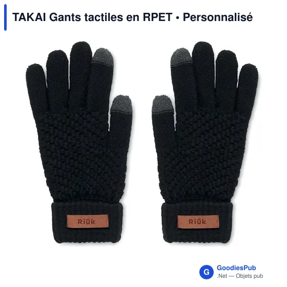 TAKAI Gants tactiles en RPET - Image 4