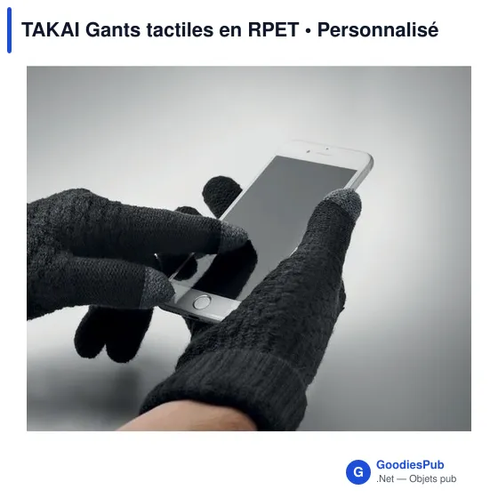 TAKAI Gants tactiles en RPET - Image 5