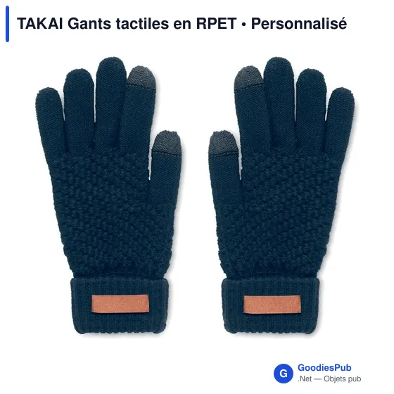 TAKAI Gants tactiles en RPET - Image 6