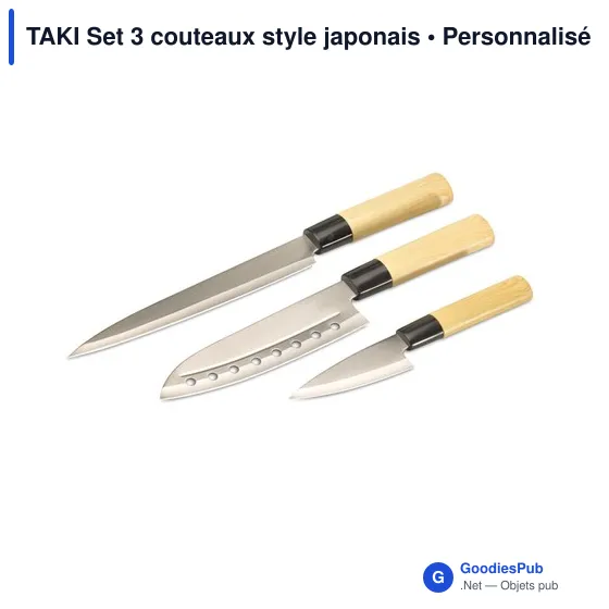 TAKI Set 3 couteaux style japonais - Image 2
