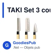 TAKI Set 3 couteaux style japonais - Miniature 3