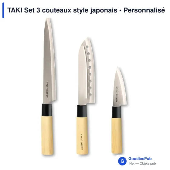 TAKI Set 3 couteaux style japonais - Image 3