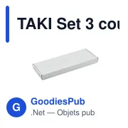 TAKI Set 3 couteaux style japonais - Miniature 4