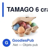 TAMAGO 6 craies dans une boîte à œufs - Miniature 1