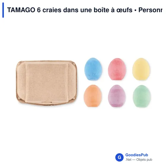 TAMAGO 6 craies dans une boîte à œufs - Image 3