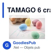 TAMAGO 6 craies dans une boîte à œufs - Miniature 6