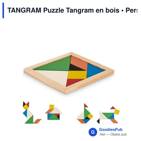 TANGRAM Puzzle Tangram en bois