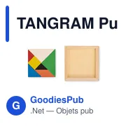 TANGRAM Puzzle Tangram en bois - Miniature 2