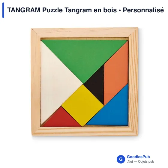 TANGRAM Puzzle Tangram en bois - Image 3