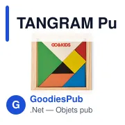 TANGRAM Puzzle Tangram en bois - Miniature 4
