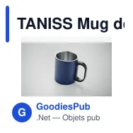 TANISS Mug double paroi 300 ml - Miniature 12