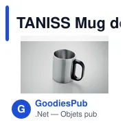 TANISS Mug double paroi 300 ml - Miniature 5