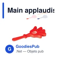 Main applaudissante personnalisable clap clap avec logo - Tap Tap - Miniature 1