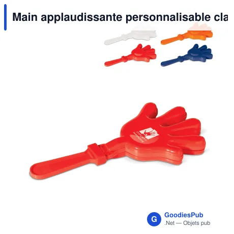 Main applaudissante personnalisable clap clap avec logo - Tap Tap
