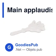 Main applaudissante personnalisable clap clap avec logo - Tap Tap - Miniature 2