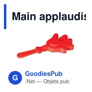 Main applaudissante personnalisable clap clap avec logo - Tap Tap - Miniature 3