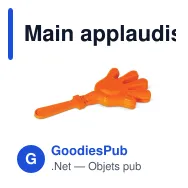 Main applaudissante personnalisable clap clap avec logo - Tap Tap - Miniature 4