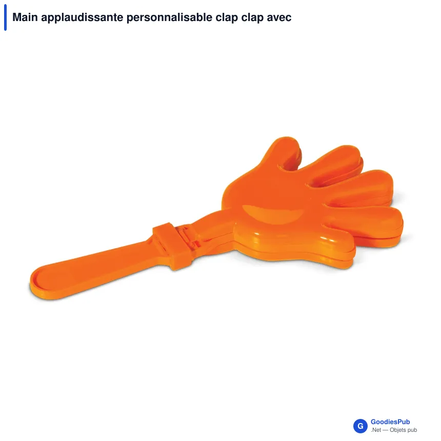 Main applaudissante personnalisable clap clap avec logo - Tap Tap - Image 4