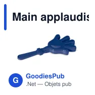 Main applaudissante personnalisable clap clap avec logo - Tap Tap - Miniature 5