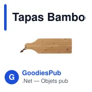 Planche à découper personnalisable en bambou pour servir des tapasavec logo - Miniature 5