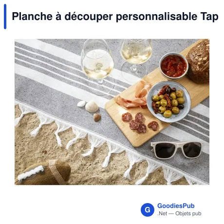 Planche à découper personnalisable Tapas Bamboo Board XL avec logo