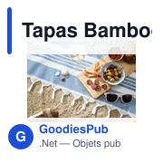 Planche à découper personnalisable Tapas Bamboo Board XL avec logo - Miniature 2