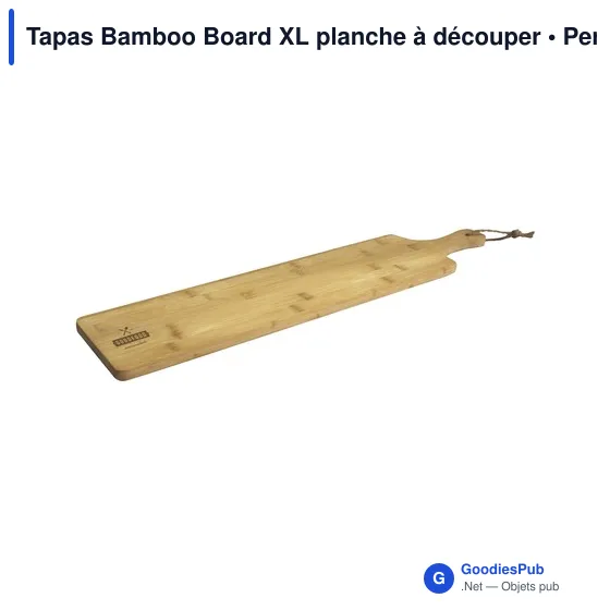 Planche à découper personnalisable Tapas Bamboo Board XL avec logo - Image 6