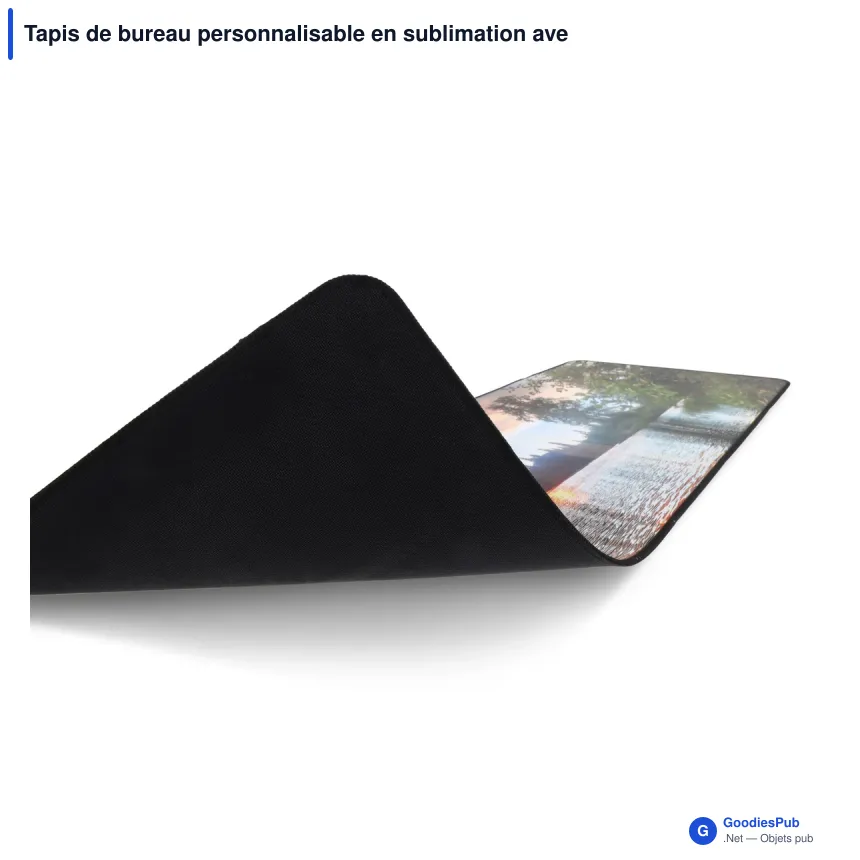 Tapis de bureau personnalisable en sublimation avec logo - 78 x 30 cm - Image 2