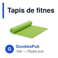 Tapis de fitness personnalisable en EVA livré avec son sac avec logo - Fitness - Miniature 2