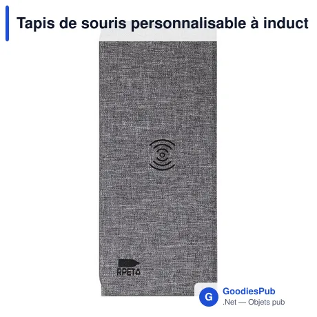 Tapis de souris personnalisable à induction avec logo - Selene