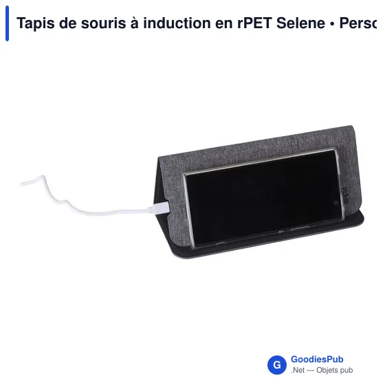 Tapis de souris personnalisable à induction avec logo - Selene - Image 2