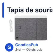 Tapis de souris personnalisable à induction avec logo - Selene - Miniature 3