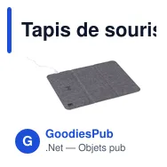 Tapis de souris personnalisable à induction avec logo - Selene - Miniature 4