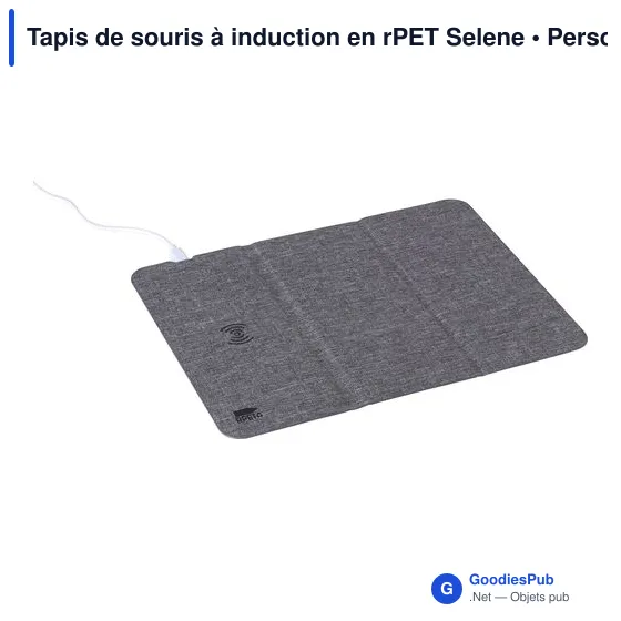 Tapis de souris personnalisable à induction avec logo - Selene - Image 4