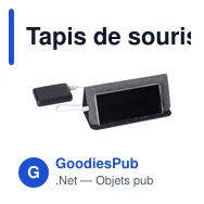Tapis de souris personnalisable à induction avec logo - Selene - Miniature 5