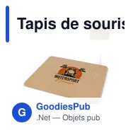 Tapis de souris chargeur sans fil personnalisable en papier recyclé avec logo - Bio-papier - Miniature 1